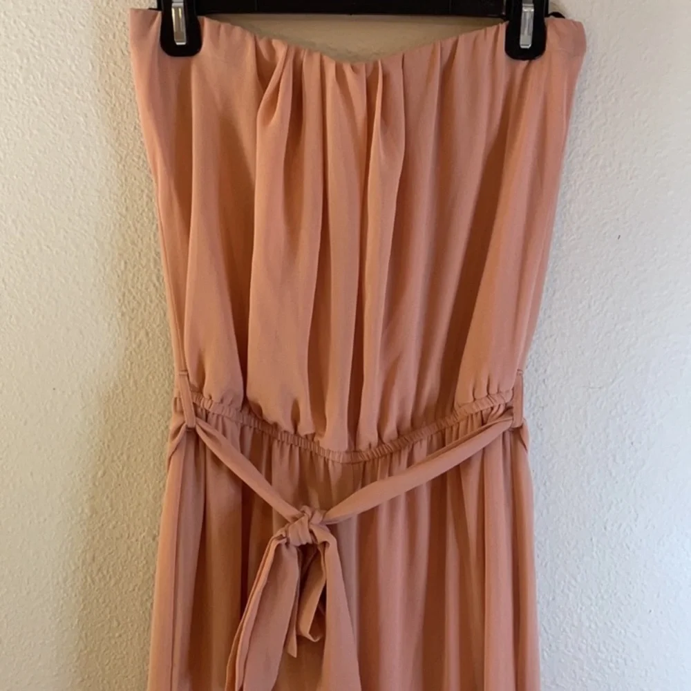 FINAL PRICE Peachy Mauve Jumpsuit with tie wrap - Picture 6 of 6